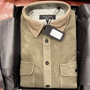 Brand New Rag & Bone "Engineered Moleskin Jack Shirt": New In Box w/ Tags